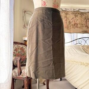 50s gray pencil‎ skirt preppy minimalist
